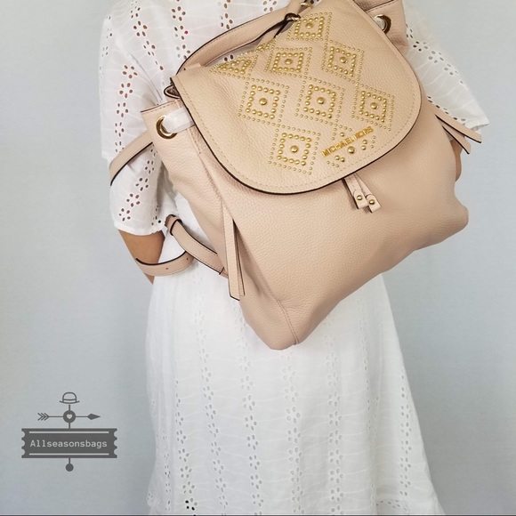 NWT Michael Kors Riley Ballet Large Backpack Bag - Picture 3 of 8